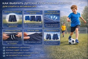 Как выбрать детские спортивные шорты для спорта и активных игр