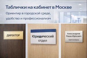 ТАБЛИЧКИ НА КАБИНЕТ В МОСКВЕ: НАЗНАЧЕНИЕ, ВИДЫ, НОРМЫ И РОЛЬ В ГОРОДСКОЙ СРЕДЕ