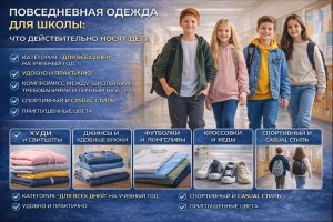 Повседневная одежда для школы: что действительно носят дети