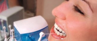 Description and indications for use of the Aquapulsar OS1 oral irrigator