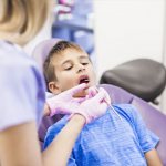 laser cutting of the frenulum in children