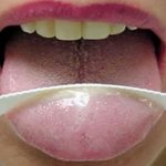 Mucus on the tongue