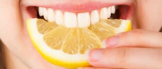 Lemon teeth whitening technique