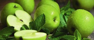 Apples and mint